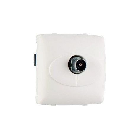 presa televisione semplice componibile a incasso - Bianco