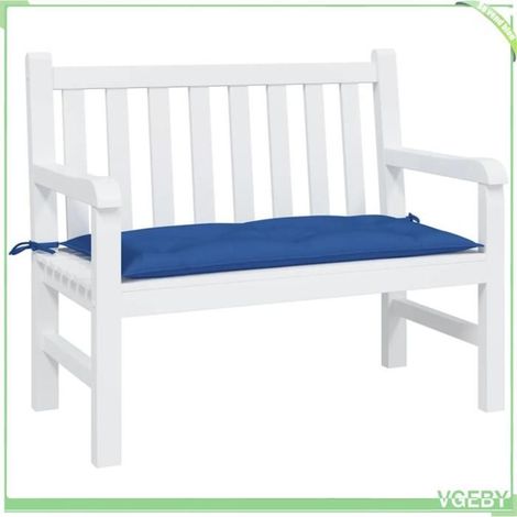 361574 Coussin de banc de jardin bleu 100x50x7 cm tissu oxford (1/5)