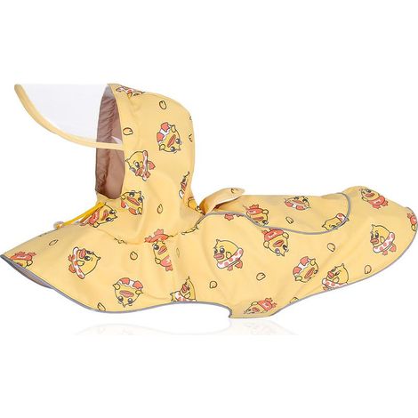 Imperméable pour chien Grand chien coupe-vent pour animaux de compagnie Cape imperméable jaune Vêtements pour animaux de compagnie Imperméable M (1/4)