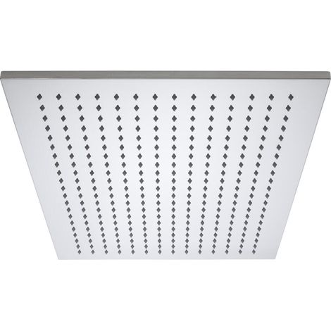 Milano Arvo 800mm x 500mm Rectangular Ceiling Mounted Shower Head - Chrome (1/5)