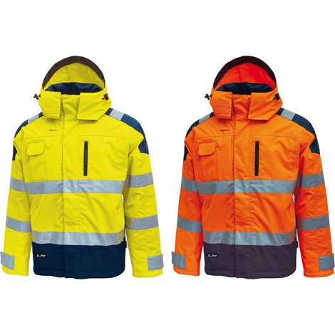 U-Power Defender Wasserdichte Jacke mit hoher Sichtbarkeit - XXL - Orange