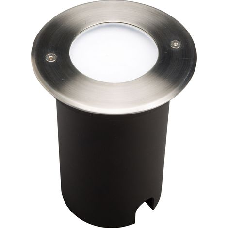 Encastré de sol extérieur COLOSS 3 SWITCH rond inox 2400K-4000K 15W - EUROPOLE - 54426 (1/3)