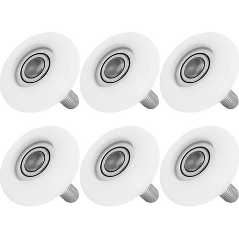 Lot de 6 Roulements à Billes pour Porte de Garage Filetage M10 46 Mm de Diamètre Longueur 43 Mm pour Porte Industrielle (1/5)