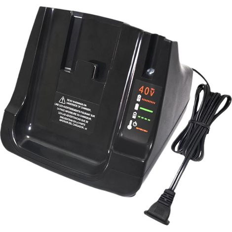 Chargeur LCS36 LCS40 pour Black&Decker 36V-40V - Compatible batteries LBXR36 LBX36 LBXR2036 LBX1540 - Standard US (1/5)