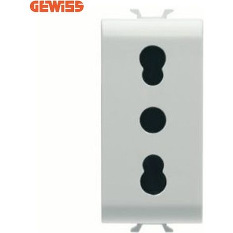 Presa bivalente Chorus bianca GEWISS (1/5)