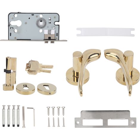 Kit de sécurité antivol pour porte de chambre à coucher magnétique et silencieuse en alliage de zinc. (1/5)