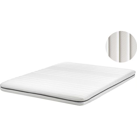 Materasso singolo 160 x 200 cm UE con imbottitura in schiuma e rivestimento sfoderabile in poliestere con cerniera, bianco Enchant (1/5)