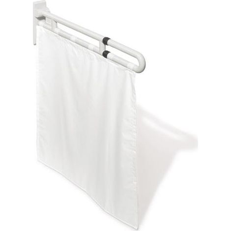 Rideau de douche SERIE 801 uni blanc100 % Trevira CS ko