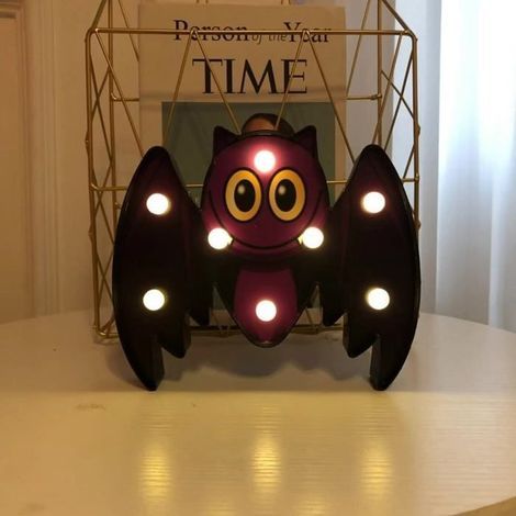 Lumières LED Chauve-souris - Halloween - Décorations - Veilleuses - Facile à Accrocher (1/3)