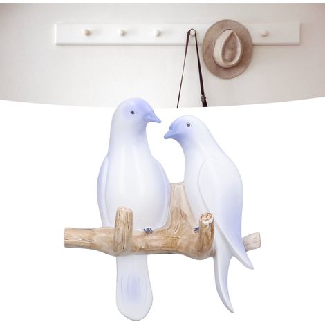 Crochets muraux créatifs pour portes et murs, sans perçage, patères décoratives en résine en forme d'animaux, crochets muraux en forme de L, violet clair. (1/5)