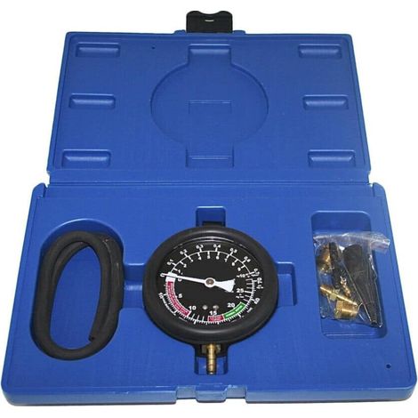 TESTER POMPA BENZINA MANOMETRO CARBURATORE PRESSIONE VUOTO CARBURANTE AUTO 444sa