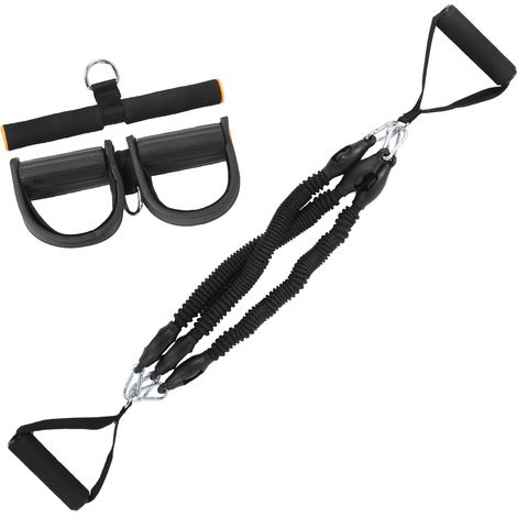 Pédale de fitness multifonction avec bande de résistance, corde élastique de traction pour les pieds et appareil pour abdominaux. (1/5)