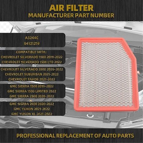 Filtro de aire del motor A3244C 84121219 para Chevrolet Silverado Suburban Edition 0725 (1/4)