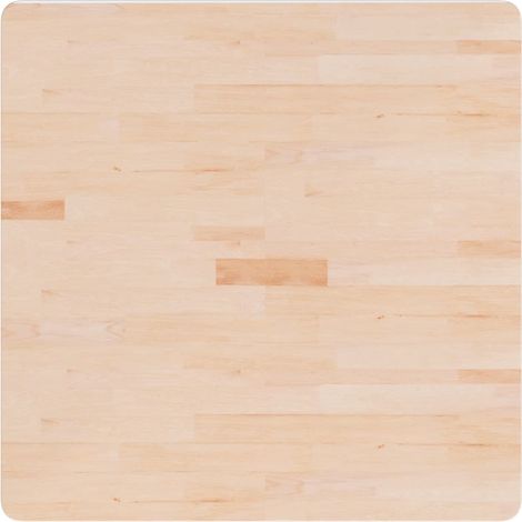Dessus de table Dessus de bureau Plateau de table carré 80x80x1,5 cm Bois chêne massif non traité (1/4)