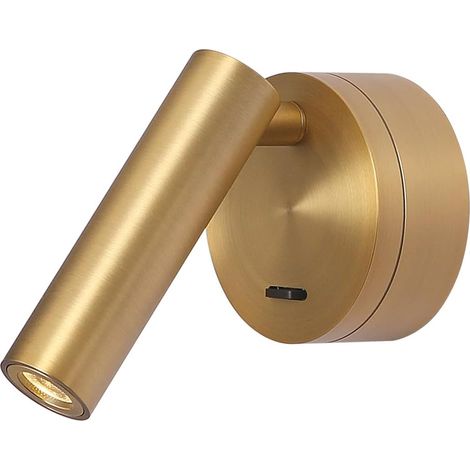 Applique murale avec interrupteur LED 3W 3000k blanc chaud 320 ° lampe murale réglable pour la chambre à coucher intérieure salon (1/4)