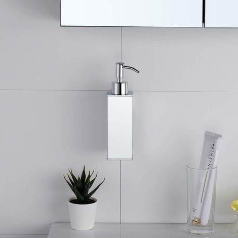 Distributeur de savon mural en acier inoxydable 304 pour la décoration intérieure (chrome) (1/5)