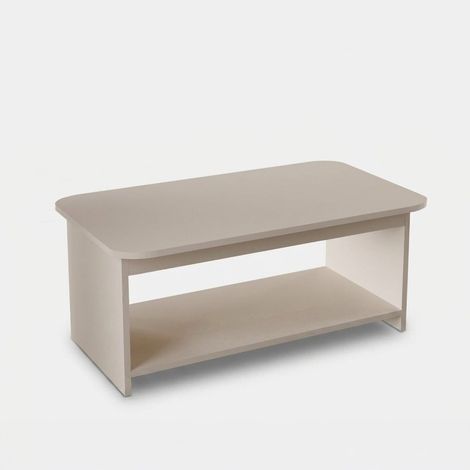Couchtisch mit Ablage für das Wohnzimmer Keshar - Beige (1/3)