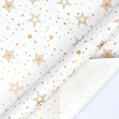 Rouleau de papier cadeau de Noël grand format (43 cm de large x 3 m de long), idéal pour emballer les cadeaux.