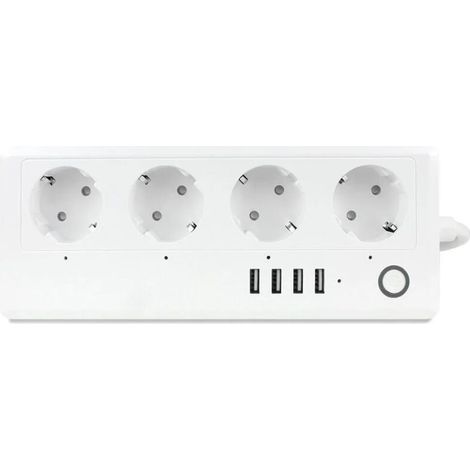 Prise intelligente Graffiti WiFi 16A européenne Connecteur USB intégré Commande à distance Compatible assistant vocal Domotique maison (1/5)