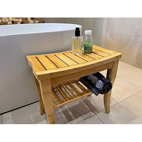 ECOLAM Table en Bambou Lago 47x26x45 cm, Table de Rangement. Pratique et Modern (1/5)