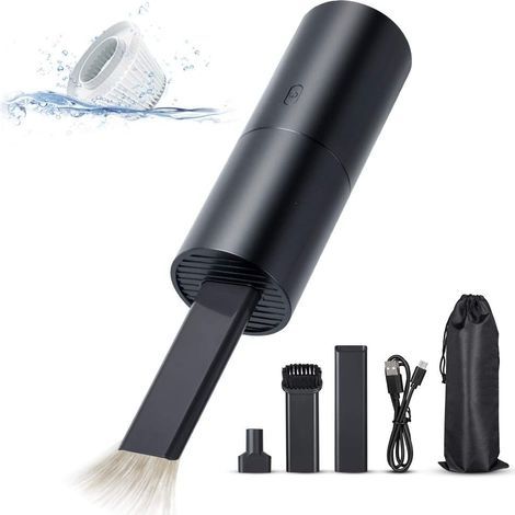 Mini Aspirateur, Aspirateur à Main sans Fil, Rechargeable USB Puissant 2 en 1 Succion Souffler, Portatif Léger Aspirateur à Voiture, Ordinateur, Clavier, Poils d'animaux Faciles à Nettoyer (1/5)
