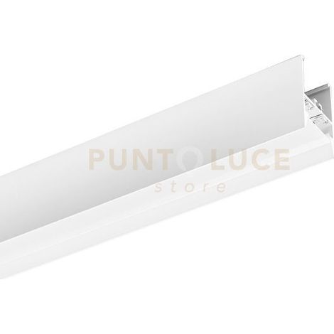 RABAT - PROFILO E DIFFUSORE BIANCO MT 2 IN ALLUMINIO SEZIONABILE PER PARETE-SOFFITTO