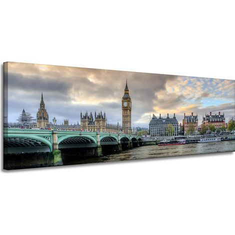 Leinwanddruck Architektur London Big Ben 150 x 50 cm