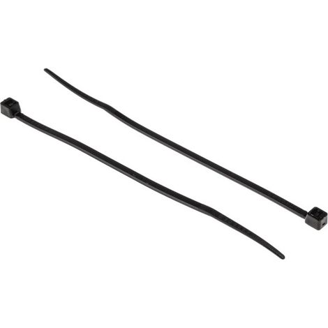 Serre-câble RS PRO 292mm x 3,6 mm Noir en Nylon 66 ( Prix pour Sachet de 250 )