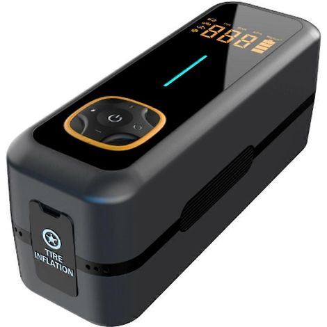 Pompe à air numérique rechargeable USB-C, étanche, adaptée aux pneus de voiture, vélos et équipements sportifs (1/5)