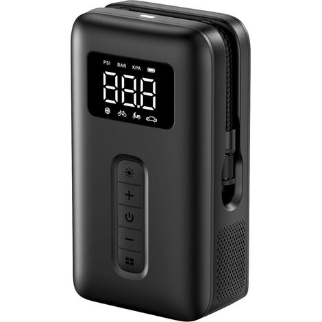 APEX Gonfleur de pneus portable sans fil, pompe à air électrique 150 PSI, manomètre numérique pour des mesures de pression précises (1/5)
