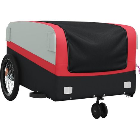 Remorque chariot transport de vélo 45 kg fer rouge (1/5)