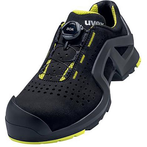 uvex Halbschuhe 1 support S1P schwarz gelb Weite 12 Gr. 49