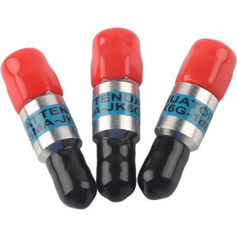 Atténuateur coaxial SMA-JK (mâle vers femelle) 2W 6GHz 50Ω 1-30dB (1dB) (1/4)