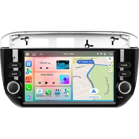 Autoradio, touchscreen, integrazione smartphone, compatibile con Fiat Punto 2012-2015, 6G 128G (1/2)