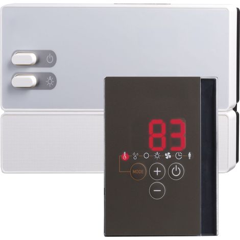 Harvaria PRO-D3i Saunasteuerung für Verdampferöfen, Steuergerät Sauna, Bedienteil innen außen, Energieeffizient, max. 10,5 kW, 80x104x38 mm, digitale Temperaturvorwahl
