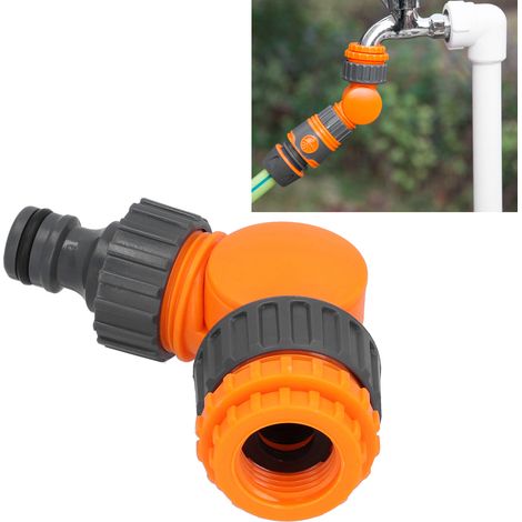 Schnellkupplung aus Kunststoff für Gartenschläuche, um 180 Grad drehbarer Adapter für die Gartenbewässerung (1/5)
