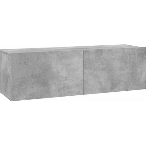 Maison Exclusive - TV-Schrank Betongrau 100x30x30 cm Holzwerkstof