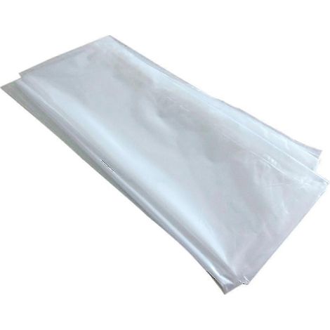 1 housse de protection de matelas auto-adhésive double épaisseur en PE (transparente) (1/5)