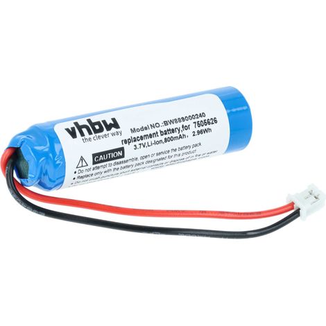 vhbw Akku Ersatz für Morita 7505626, 7505628, RB-CB1003 für Medizintechnik (800mAh, 3,7V, Li-Ion)