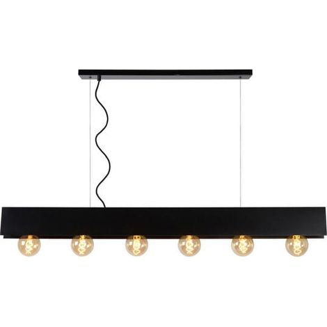 Lampadario Lucide Surtus nero 6xE27 60W 30474/06/30 (1/5)