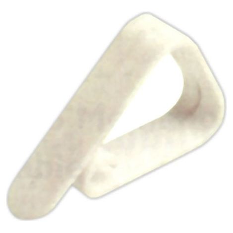 FERMATOVAGLIA IN PLASTICA BIANCO 4 PZ (1/2)