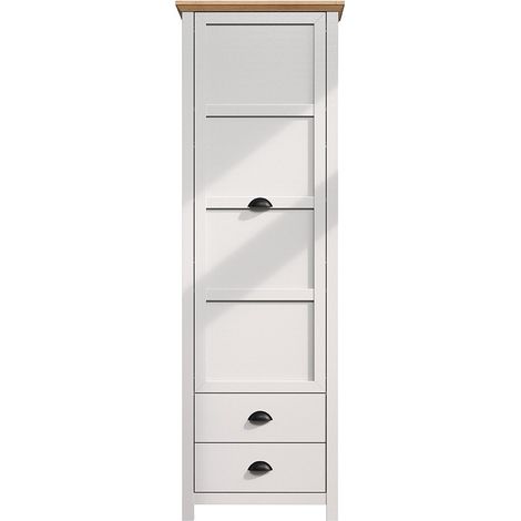 Landside armoire de rangement 1 porte, 2 tiroirs, gris. (1/5)