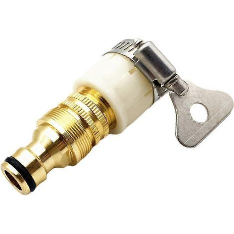 Raccord de tuyau mélangeur 1/2 et 3/4 pouce pour buses de tuyau d'arrosage et pistolets d'arrosage (1/5)