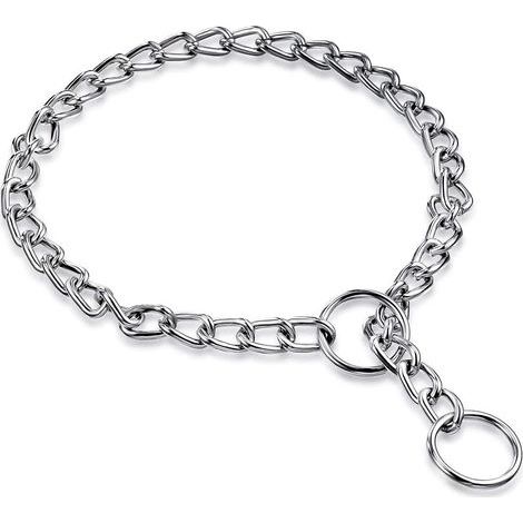 Collier de dressage, pour chiens, métal, argent (1/5)