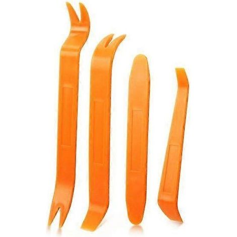 Lot de 4 outils de démontage de panneaux de carrosserie - Orange (1/5)