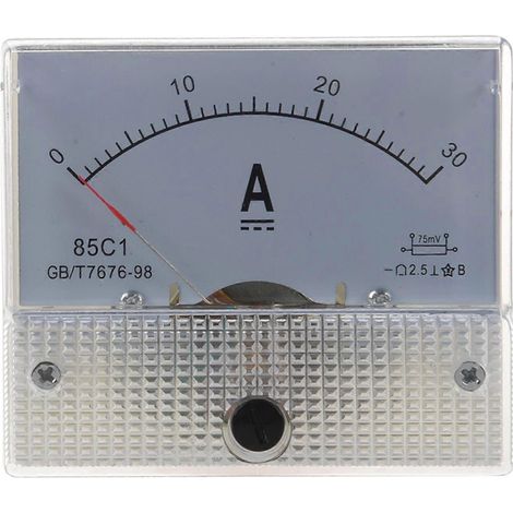 85C1 Analog Current Panel Meter DC 30A AMP Ammeter-- (1/4)