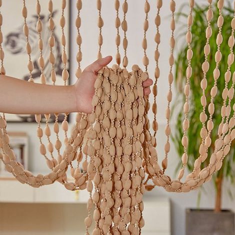1 Rideau anti-moustiques, Polyester, 100x200 cm, Fil argenté, Installation facile, Pour porte, fenêtre, intérieur (1/5)