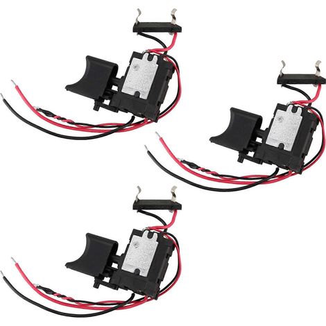 Perceuse sans fil à batterie lithium 3 x 7,2 V - 24 V avec interrupteur à vitesse variable et gâchette, et petite lampe intégrée. (1/5)