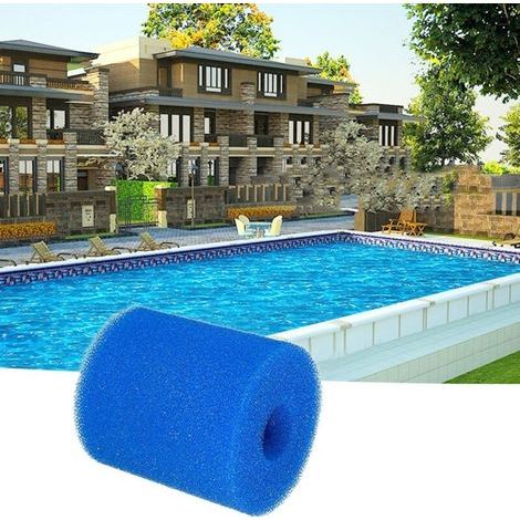 pair 1pcs 93x30x102 MM réutilisable piscine lavable filtre éponge bleue éponge de nettoyage colonne piscine filtre coton