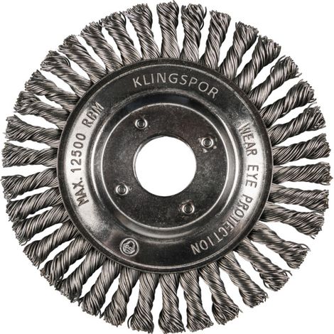 Brosse pour pipelines dentée Klingspor nombre de rangées 1, 115 x 6 x 22,23 mm 0,5 acier (1/4)